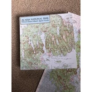 Acadia National Park Mt Desert Island Maine MAP Puzzle 500 piece